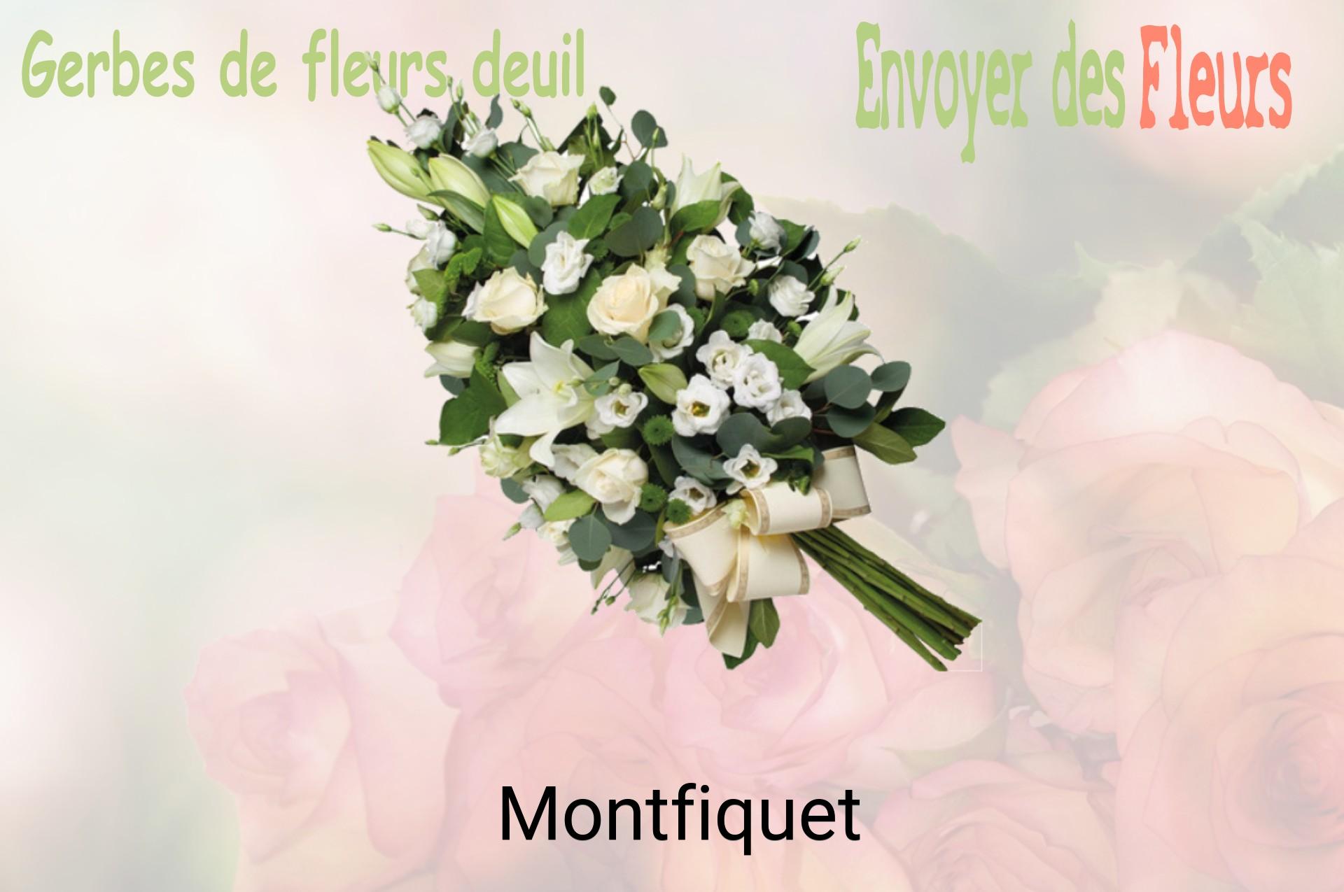 Gerbe de fleurs de deuil livrée à Montfiquet